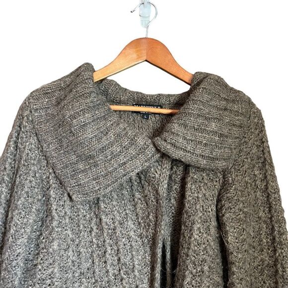 MaryStyle light brown wool & alpaca blend cardigan - Picture 2 of 11